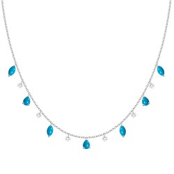 K18 Diamond & Turquoise Necklace